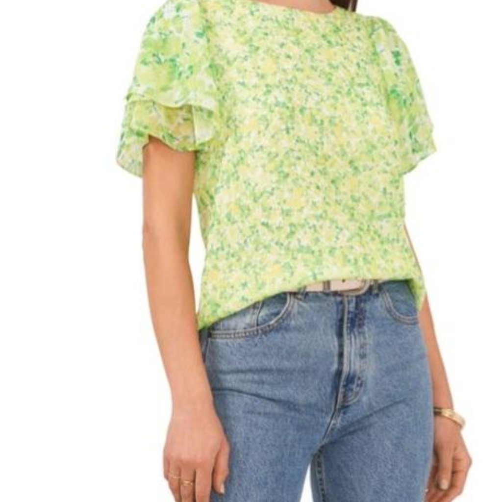 Vince Camuto Floral Print Top